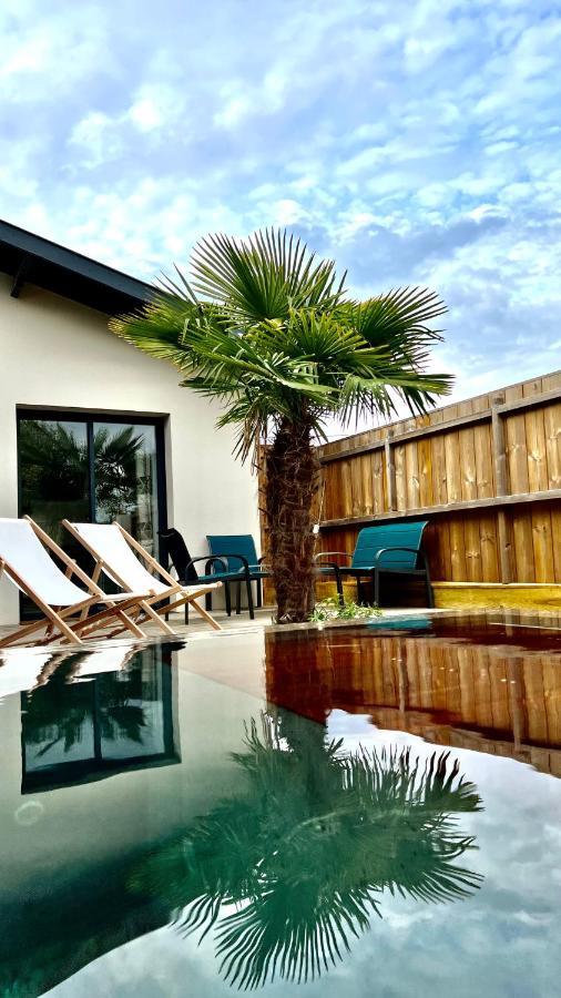 La Villa Canopee - Piscine Chauffee-Fibre-Clim-Jacuzzi 居让梅斯特拉 外观 照片